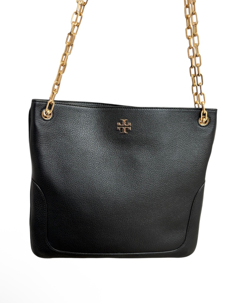 Tory Burch Black Leather Marsden Crossbody Shoulder Bag
